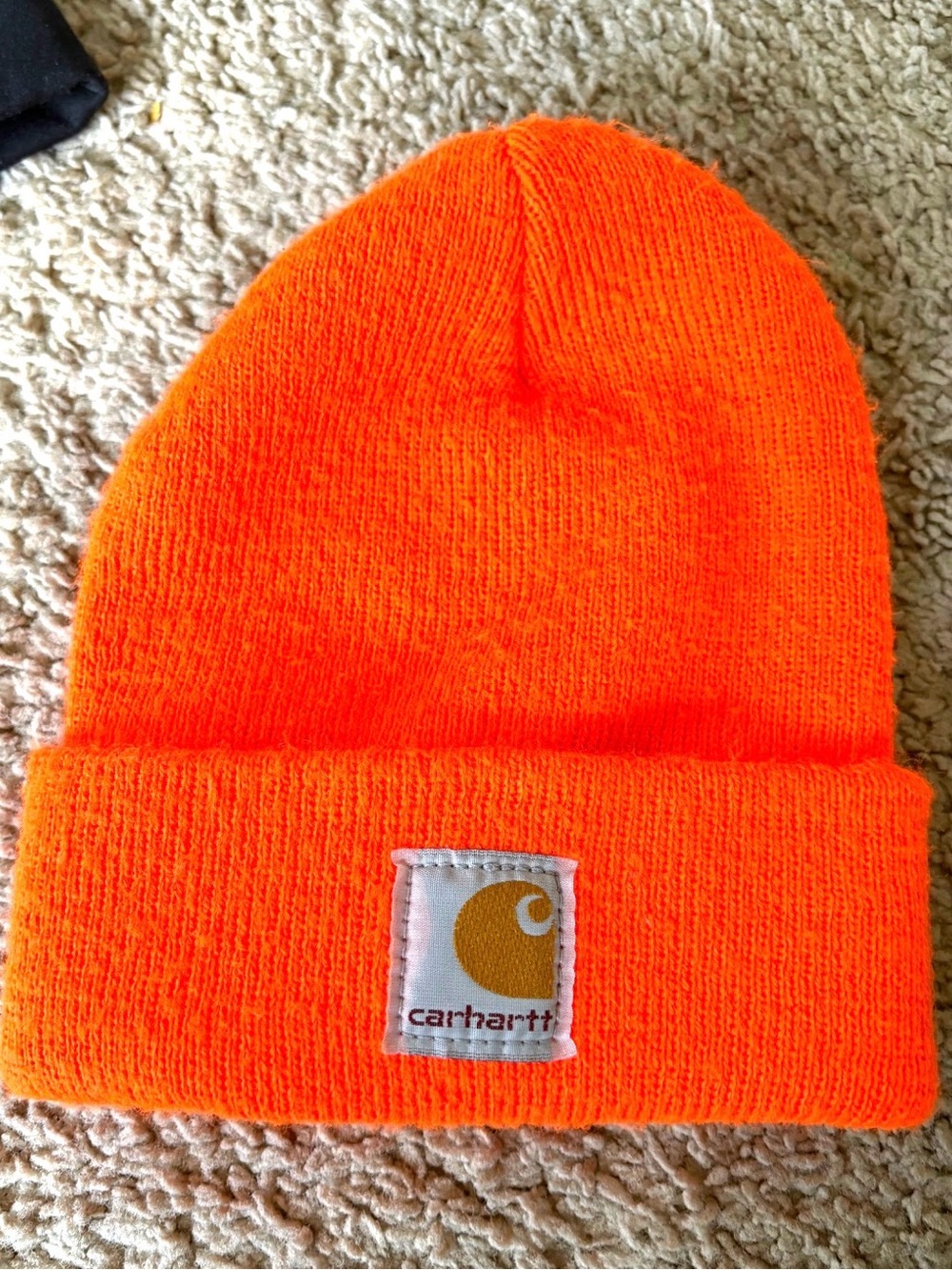 Carhartt Kids High-Vis Orange Knit Beanie